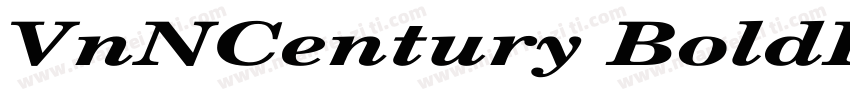 VnNCentury BoldItal字体转换
